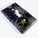 Blue Celestial Sun Moon and Stars Light Switch Cover Home Decor Switchplate Switch Plate Summer Solstice  604