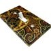 Chocolate Brown Paisley Light Switch Plate Cover Home Decor Switchplate Floral Pattern 513