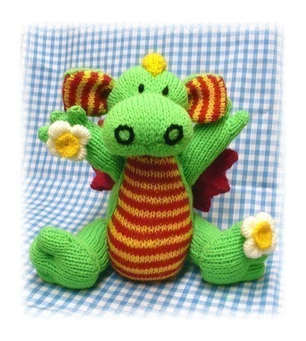 DAISY the BABY DRAGON pdf email KNITTING pattern by by ...
