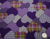 Patchwork Hearts 1/2 Yard