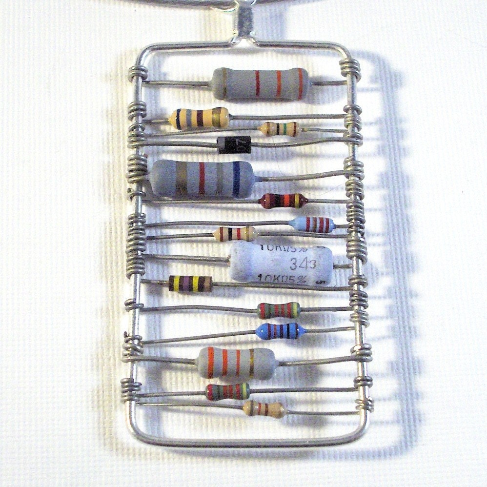 Computer Part Resistor Pendant