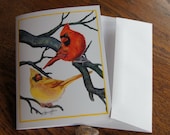 Chatty Cardinals Greeting Card