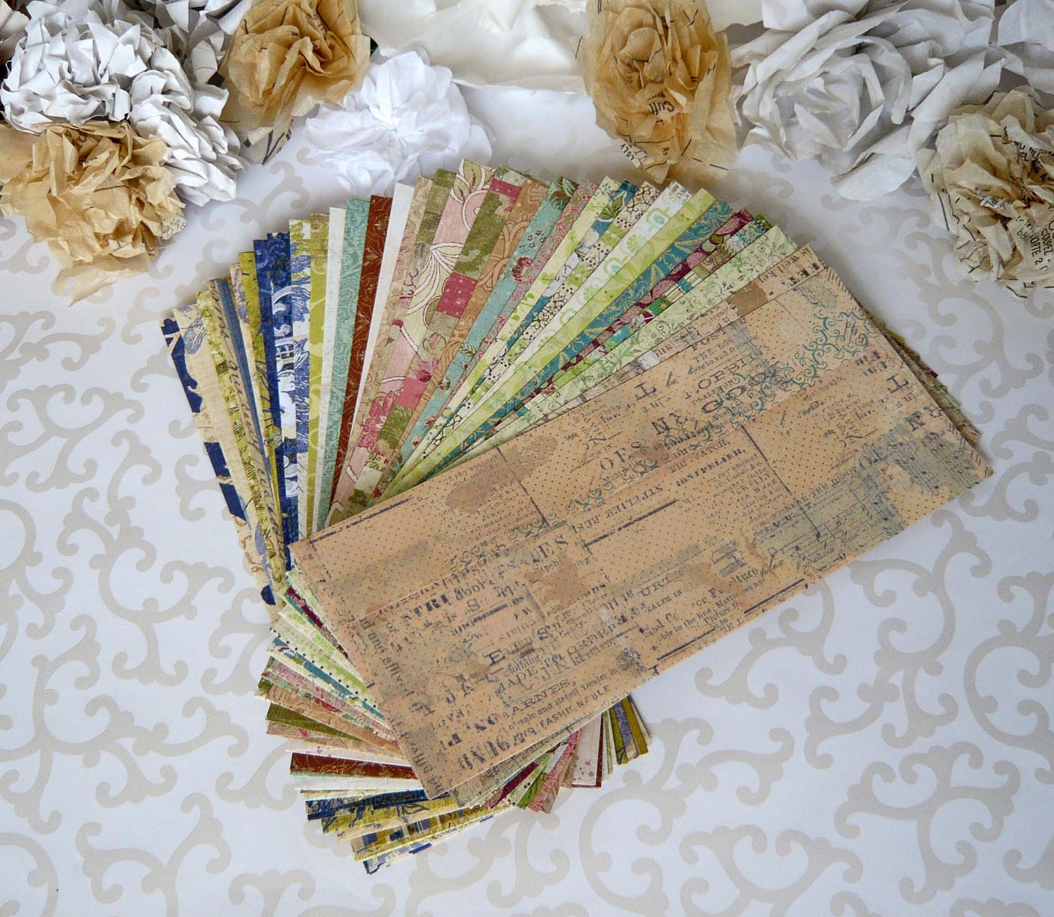 Shabby Chic Patterned Envelopes Size - Legal / Letter