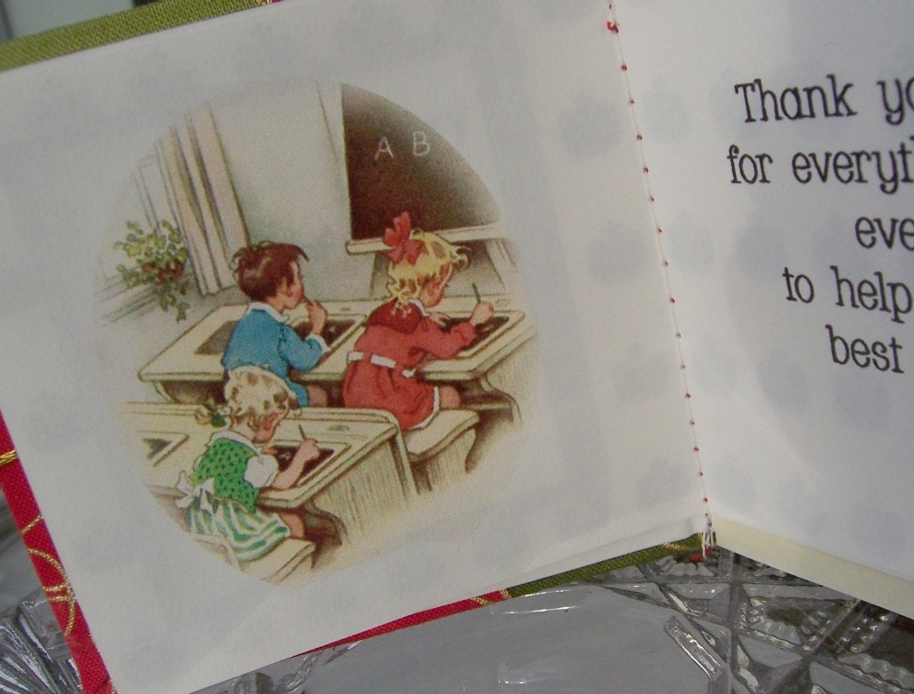 Teacher Gift - Lucky Penny Book - Thank you from Girl or Boy - SweetScarlett