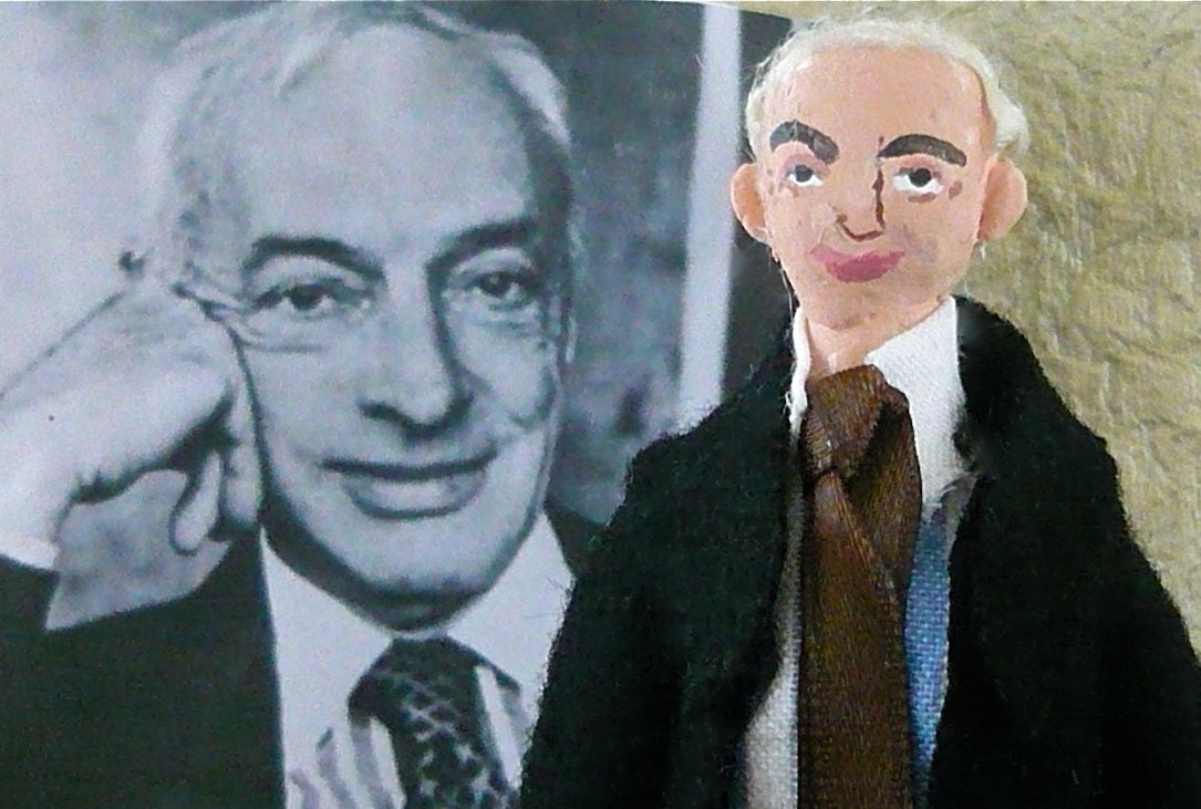 Saul Bellow Miniature Author Art Doll Collectible