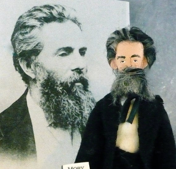 Herman Melville Doll Miniature Author of Moby Dick Art Collectible