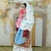 Frida Kahlo Doll Miniature Art In Lace Veil