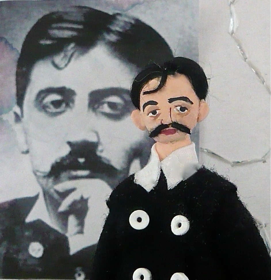 Marcel Proust Doll French Author Art Character Collectible Miniature
