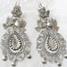 Frida Style earrings Flower, Lovebirds and filigree