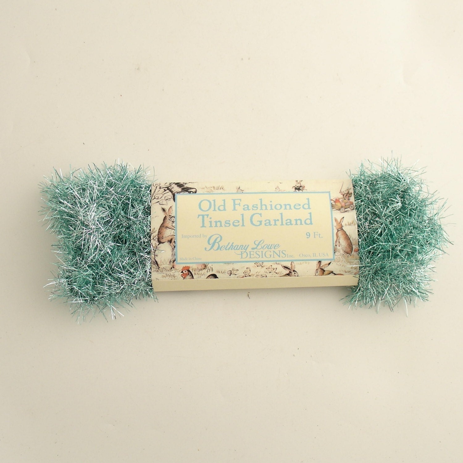 aqua blue vintage style tinsel garland christmas by efinegifts aqua blue vintage style tinsel garland christmas by efinegifts