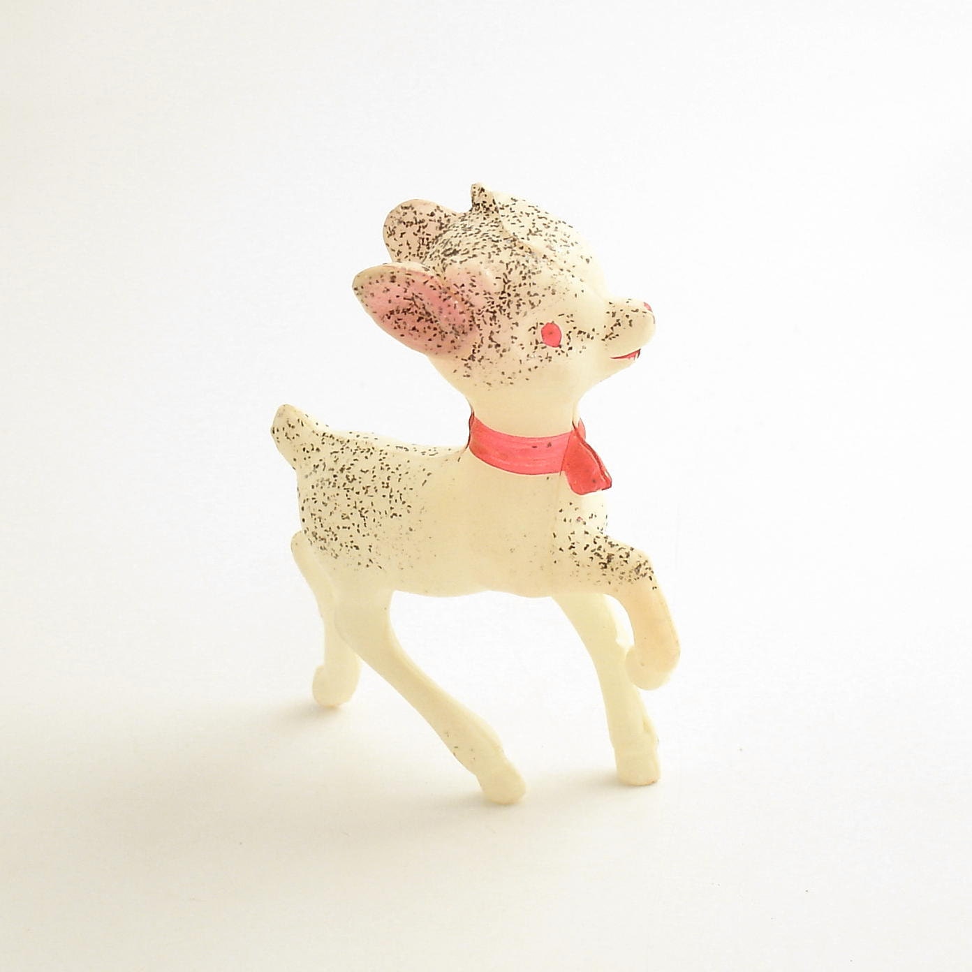Vintage Celluloid Deer Figurine Christmas
