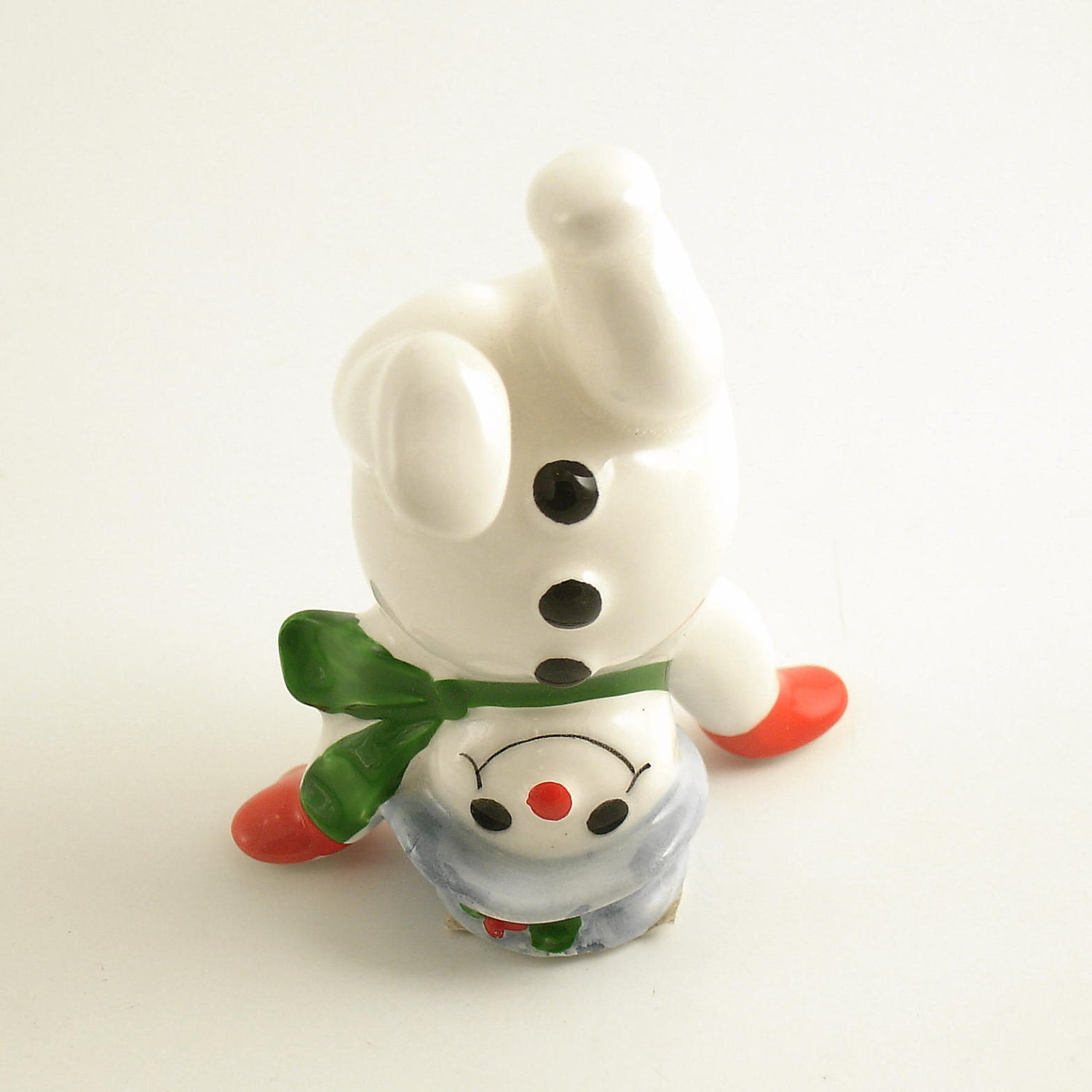 Vintage Christmas Decoration Tumbling Snowman Fitz & Floyd