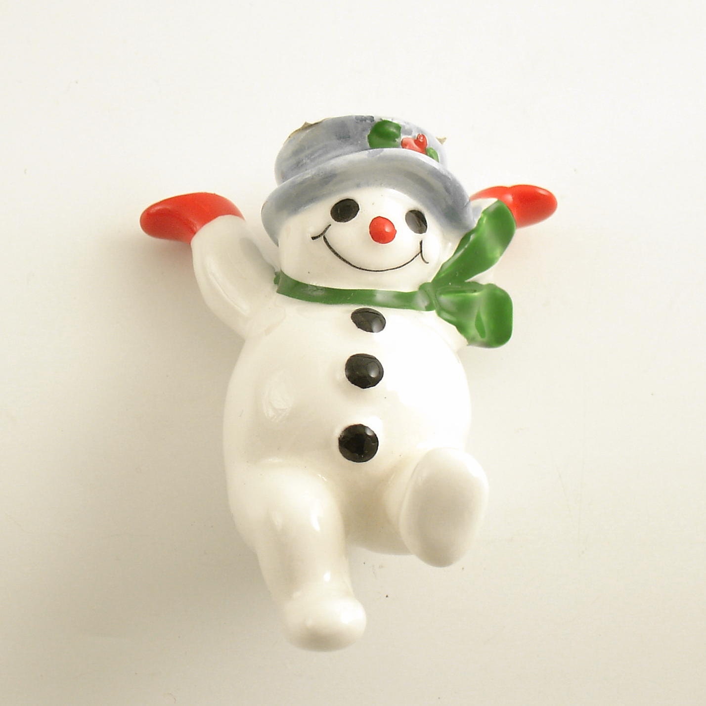Vintage Christmas Decoration Tumbling Snowman Fitz & Floyd