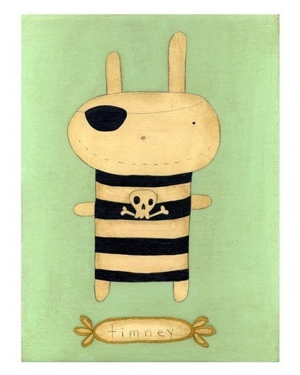 Children's Art Print (Timney Pirate)