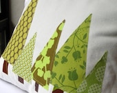 Pillow Cover- Forest in Moss Green and Olive FEATURED IN BETTER HOMES and GARDENS