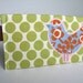 Snap Card Case - Lime Dots and Starling Bird
