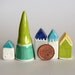 Ceramic collectible THIMBLE Fairy Gnome Tree House