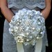 Deposit on a custom heirloom pearl posy -- made to order brooch wedding bouquet