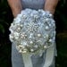 Deposit on a custom heirloom pearl posy -- made to order brooch wedding bouquet
