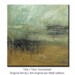 Contemporary modern green brown original abstract painting with lots of texture