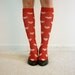 Valentine's Day Schoolgirl Socks