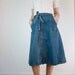 Denim Wrap Skirt / Jean Wrap Around Skirt