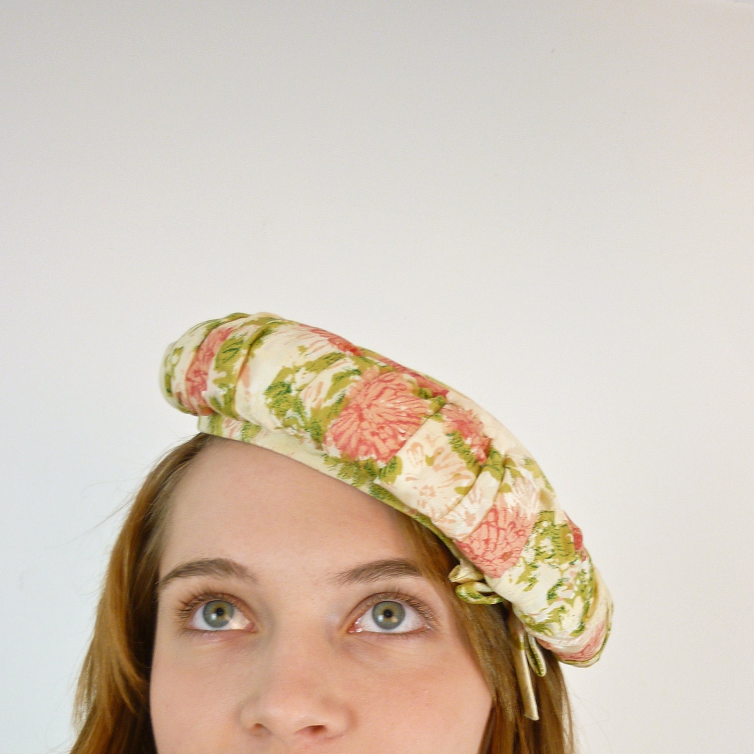 1950s Tilt Hat - 50s Garden Party Hat
