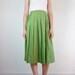 Vintage 1950s Skirt / Pleated 50s Skirt