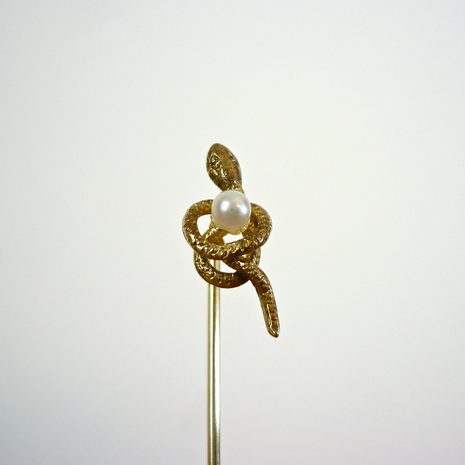 Snake Stick Pin - Vintage 1950s Stick Pin