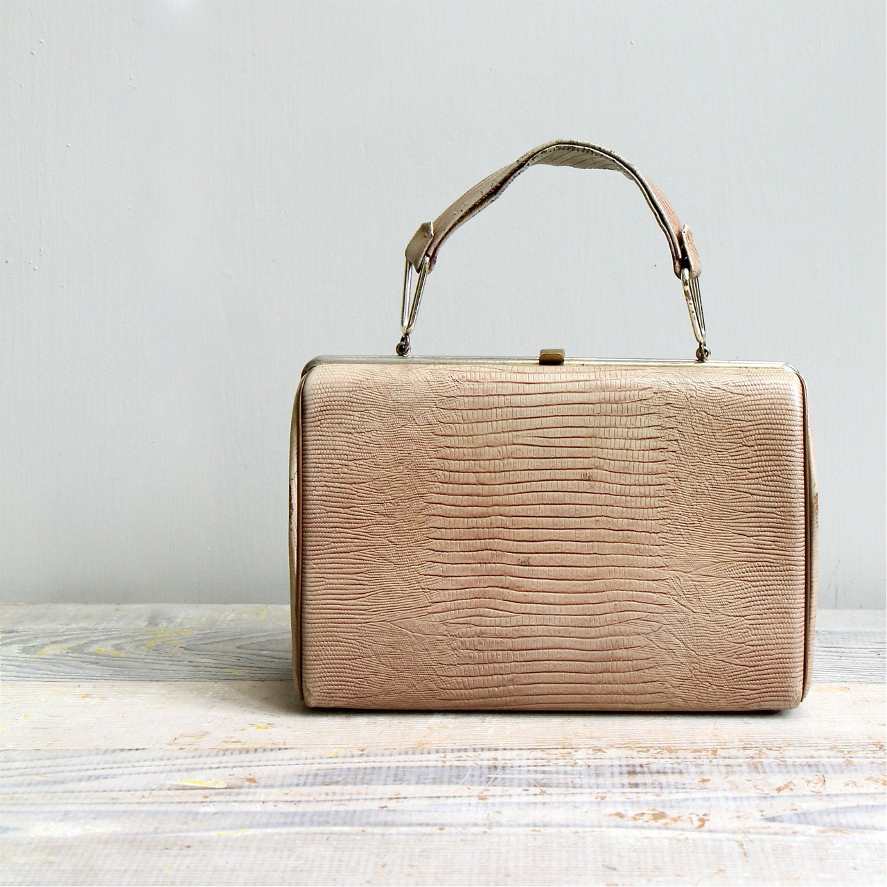 ON SALE Vintage 1950's Snakeskin Handbag