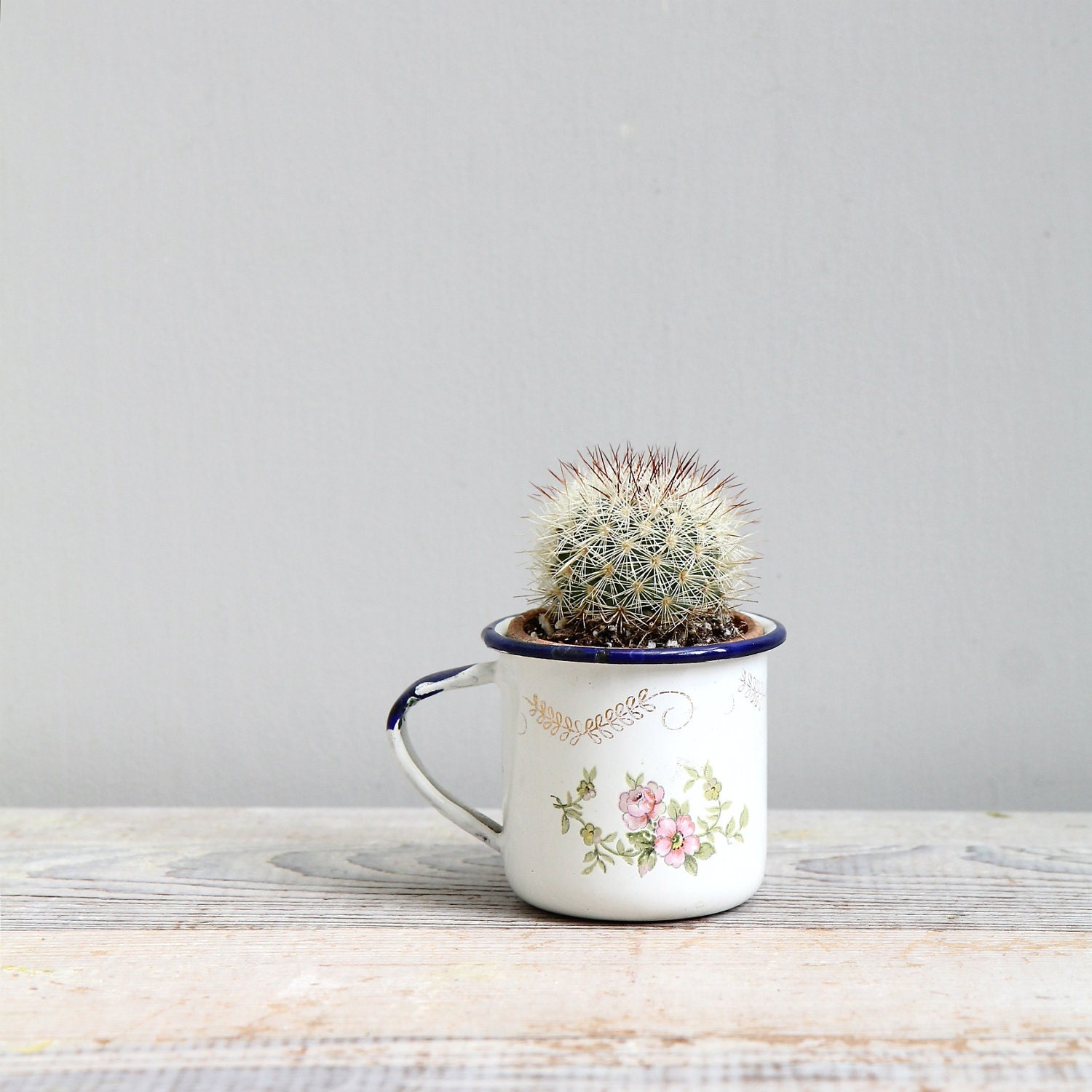 Antique Enamelware Baby Cup