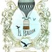 Giclee French Print Le Ballon Vintage Hot Air Balloon