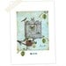 Bird Cage, Collage Art print, Birds Nest, Giclee, Woodland, French, Vintage Bird Cage, Blue