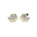 Sterling silver chevron earrings- lavender- custom order for Kristine