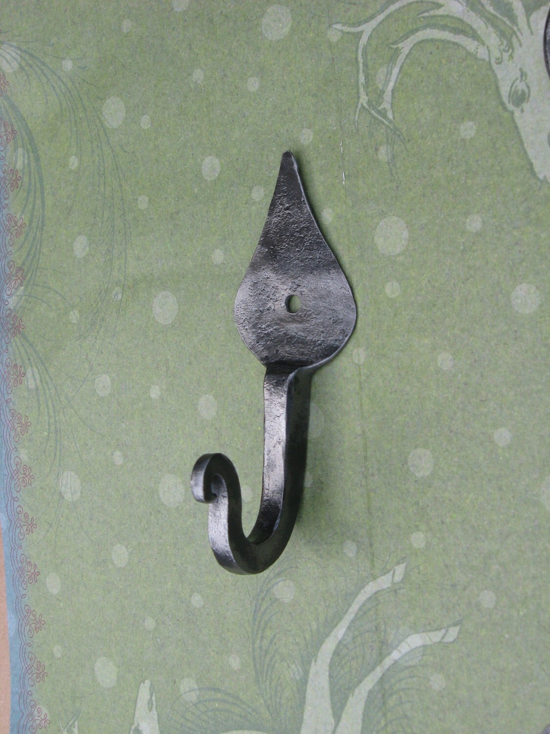 Leaf End Hook Hand Forged By Pa Blacksmith Arkiron