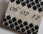 The Big Day - save the date/wedding favor coasters