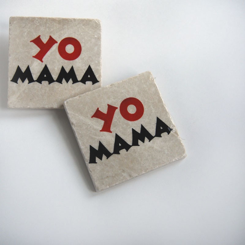 Yo Mama coasters (set of 2)