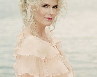 Habotai Silk Capelet - The Petal Capelet- Made to Order