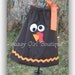 Girls Thanksgiving Pillowcase Dress with Adorable Turkey Face and Large Orange Bow at One Shoulder