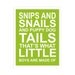 Children's Wall Art / Nursery Decor Snips and Snails 11x14 inch print by Finny and Zook