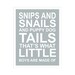 Children's Wall Art / Nursery Decor Snips and Snails 11x14 inch print by Finny and Zook