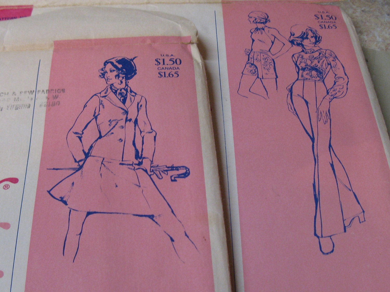 Vintage STRETCH SEW Book and PATTERNS from the 1970s