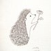 Print of Original Ink Drawing Love Illustration Hedgehog Flower Woodland Decor Black & White 5x7