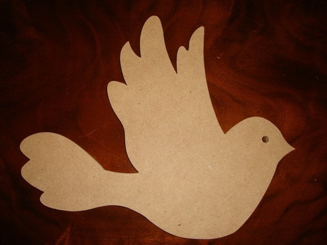 Bird Unfinished Mdf Wood Mosaic Base/Craft Shape Small 1/2 Inch Thick