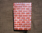 Painted Bricks Vase Hand Painted Bricks Glass Vase