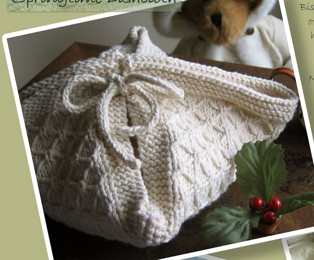 Biscuit Blanket  (TM) and Springtime Dish Cloth Knitting Patterns ONLINE DOWNLOAD