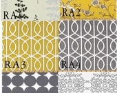 Custom Yellow and Gray Botany Drape 50in x 108in