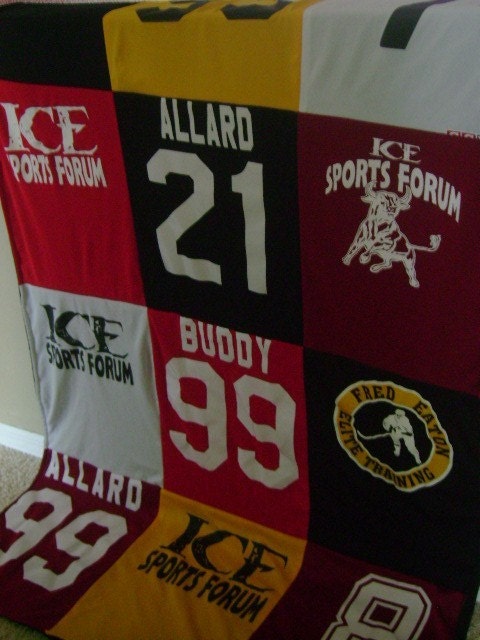 Items similar to Custom Sport Jersey Blanket on Etsy