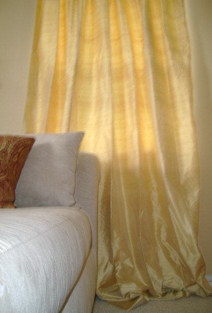 Silk Dupioni Drape 50inX96in- Ready to Ship