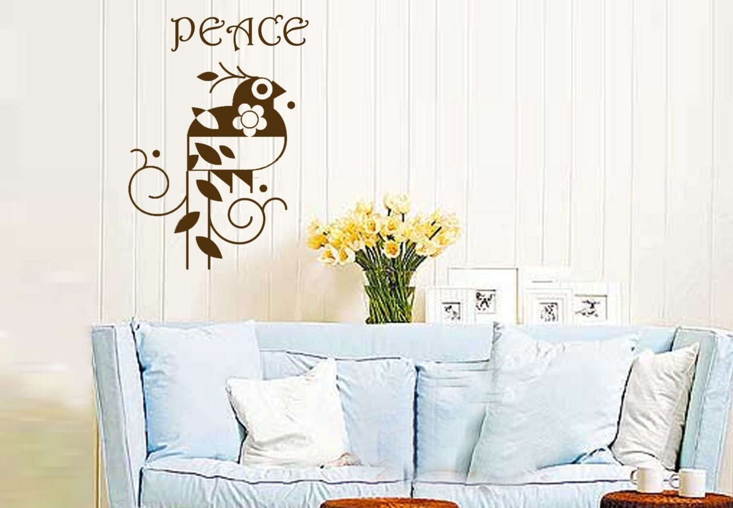 ShaNickers Wall Decal/Sticker-Peace Dove--FREE SHIPPING